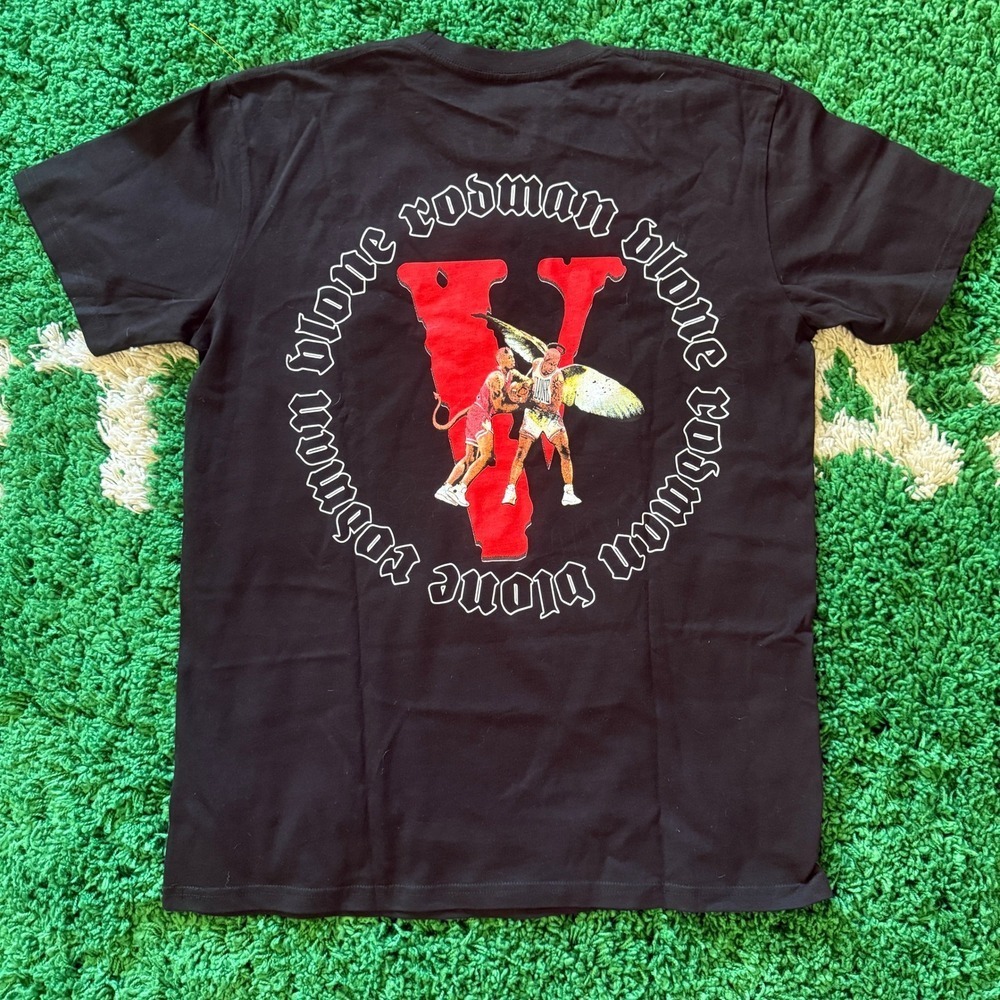 VLONE Dennis Rodman Graphic T Shirt Black Large Limited Edition - Picture 2 of 7